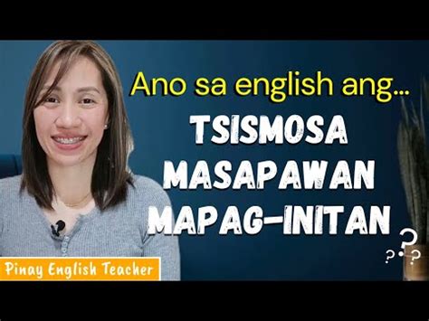 tsismosa in English .